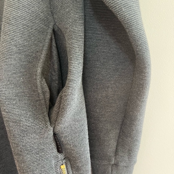 Varley Albret Sweatshirt Dress Ottoman Fabric in Dark Charcoal Gray Marl, size S - Picture 11 of 14